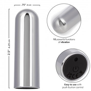 10 Function Rechargeabl Bullet Silver (bulk) Default Title