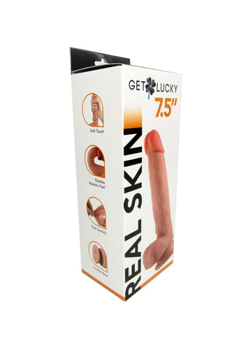 Shibari Get Lucky 7.5 Real Skin Light Brown 