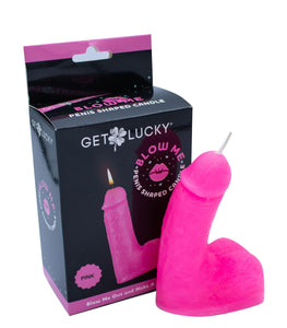 Shibari Get Lucky Blow Me Penis Candle Pink