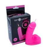 Shibari Get Lucky Blow Me Penis Candle Pink