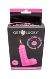 Shibari Get Lucky Blow Me Penis Candle Pink