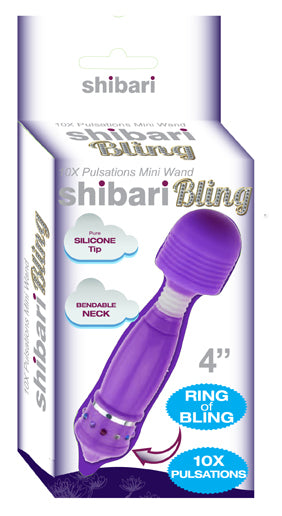 Shibari Sexy! Bling Bling Mini Wand Purple Default Title