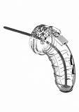 Mancage Model 16 Chastity 4.5 In Cage W/ Plug Default Title