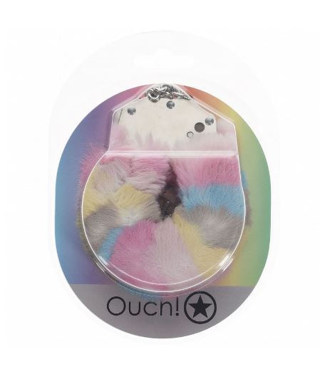 Ouch! Heavy Duty Fluffy Handcuffs - Multicolor 2 Default Title