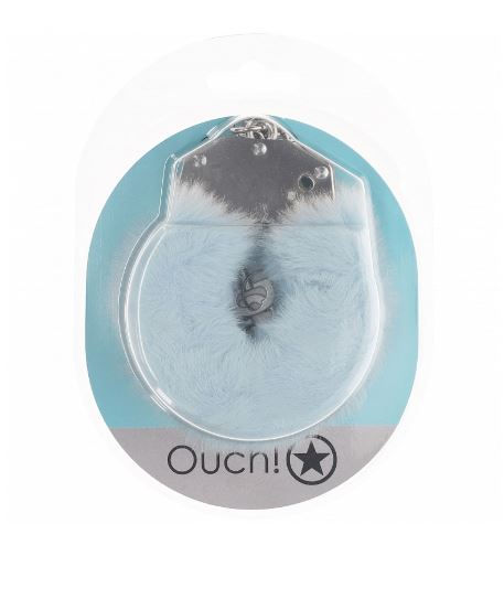 Ouch! Heavy Duty Fluffy Handcuffs - Powder Blue Default Title