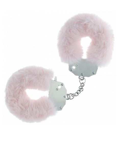 Ouch! Heavy Duty Fluffy Handcuffs - Powder Pink Default Title
