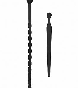 Silicone Beginners Plug Set Urethral Sounding Black Default Title