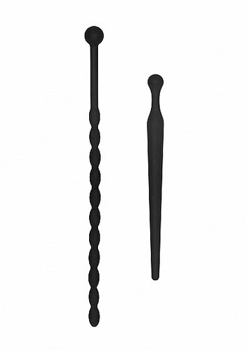 Silicone Beginners Plug Set Urethral Sounding Black Default Title
