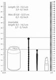 Silicone Beginners Plug Set Urethral Sounding Black