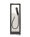 Silicone Vibrating Bullet Plug Extra Long Urethral Sounding Black Default Title
