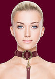 Ouch Halo Collar W/ Leash Burgundy