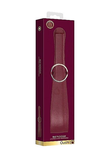 Ouch Halo Belt Flogger Burgundy Default Title