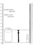 Ouch! Silicone Penis Plug W/ Ribbing 0.4in/ 11mm