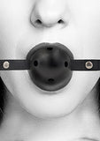 B&w Breathable Ball Gag Black