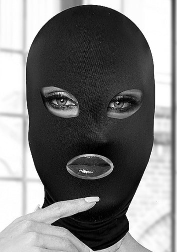 B&w Subversion Mask W/ Open Mouth And Eye Default Title