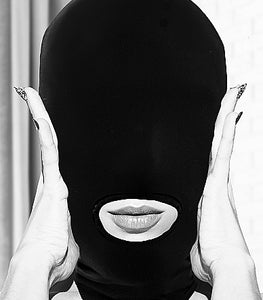 B&w Submission Mask W/ Open Mouth