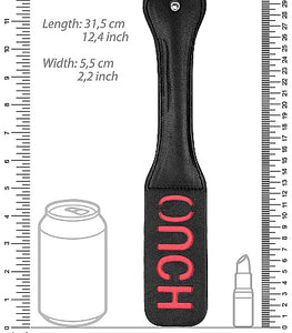 B&w Bonded Leather Paddle Ouch