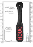 B&w Bonded Leather Paddle Ouch" "