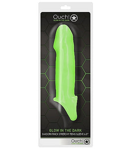 Glow Smooth Thick Stretchy Penis Sleeve Glow In The Dark Default Title