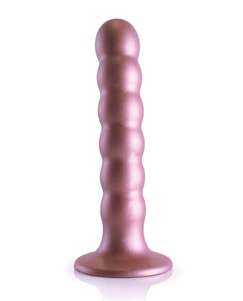 Ouch! Beaded Silicone G-spot Dildo 5 In Rose Gold Default Title