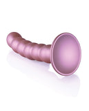 Ouch! Beaded Silicone G-spot Dildo 5 In Rose Gold