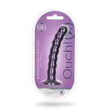 Ouch! Beaded Silicone G-spot Dildo 6.5 In