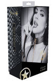 Ouch! Florence Collection Collar With Leash Black