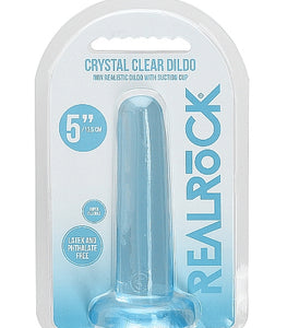 Realrock Non Realistic Dildo W Suction Cup 5.3in Blue