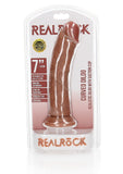 Realrock 7in Realistic Dildo Curved Tan