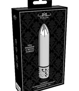 Royal Gems Glamor Powerful Bullet Rechargeable Silver