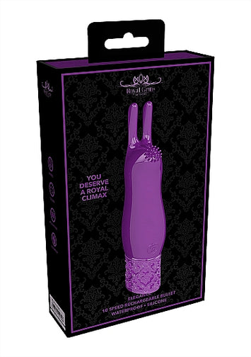 Royal Gems Elegance Rechargeable Silicone Bullet Purple
