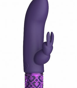 Royal Gems Dazzling Rechargeable Silicone Bullet Purple