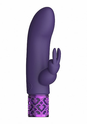 Royal Gems Dazzling Rechargeable Silicone Bullet Purple