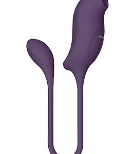 Vive Quino Air Wave/vibrating Egg Vibrator Purple