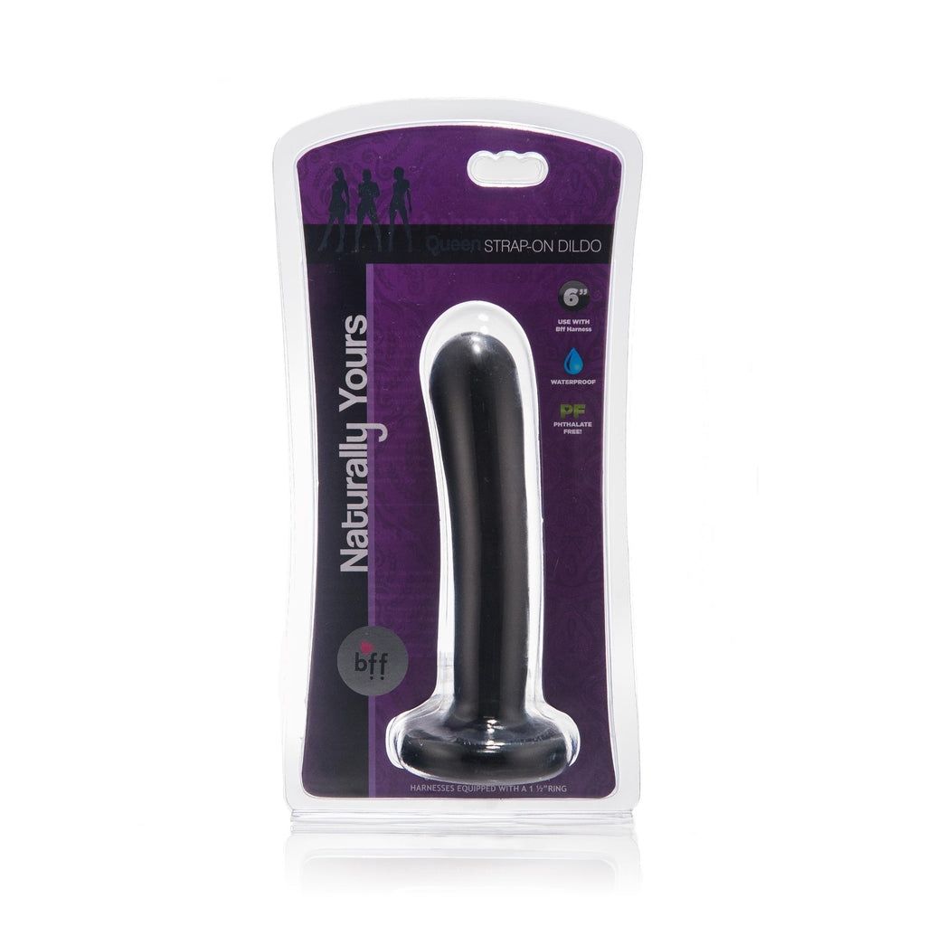Bff Queen Strap On Dildo 6in Black