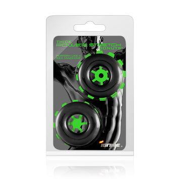 Thick Power Stretch Donuts 2 Pack Black Default Title