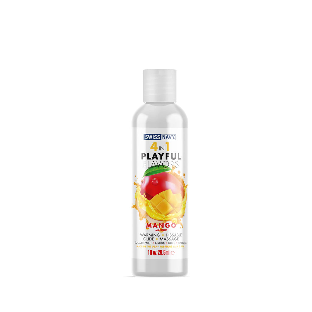 Swiss Navy 4 In 1 Playful Flavors Mango 4 Oz