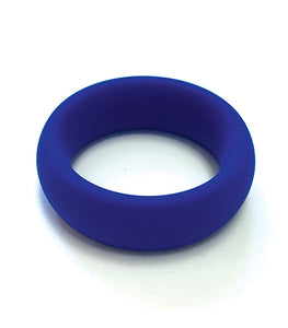 Wide Silicone Donut Ring Blue 2 