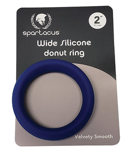 Wide Silicone Donut Ring Blue 2 