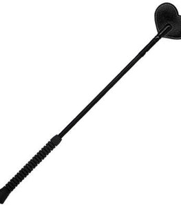 20in Flexi Crop- Black Heart Shape Leather Tip Default Title
