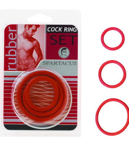 Soft C Ring Set Red