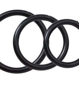 Black Steel C Ring Set