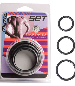 Black Steel C Ring Set