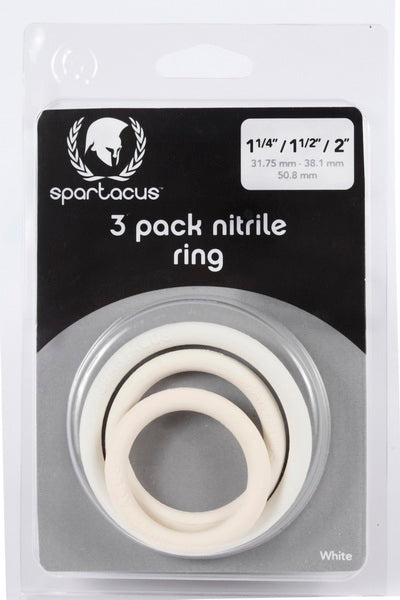 Nitrile Cock Ring Set-white Default Title