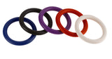 Cock Rings Nitrile 5pc Rainbow Default Title