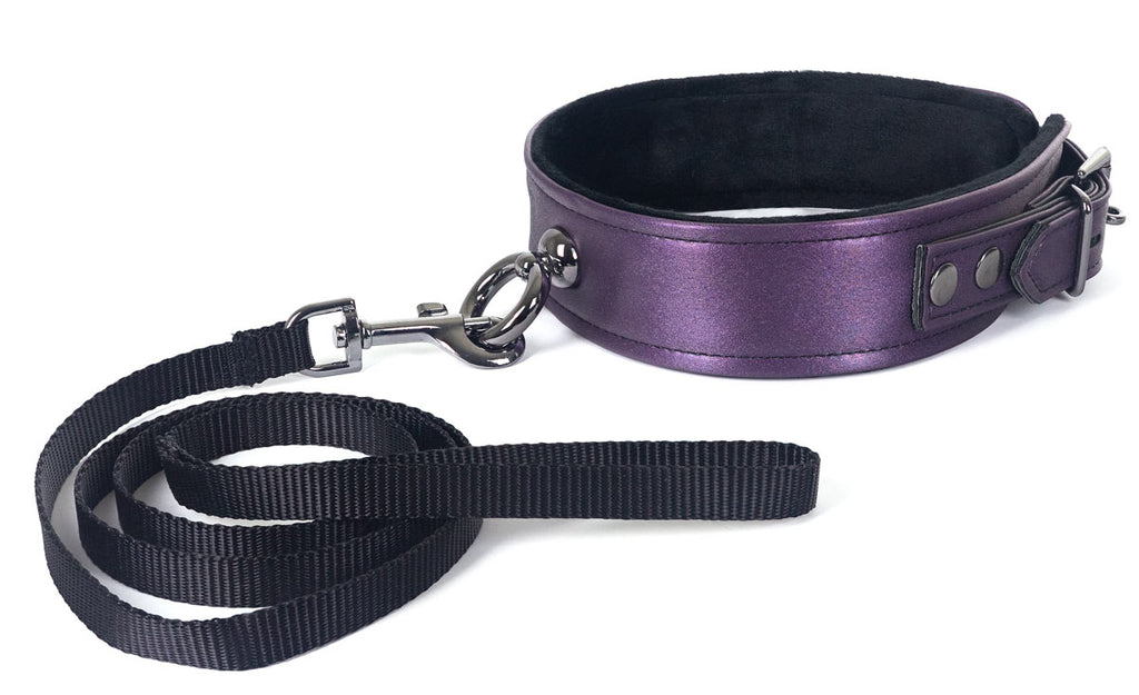 Galaxy Legend Collar & Leash Purple Default Title