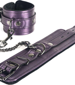 Galaxy Legend Wrist Restraints Faux Leather Purple