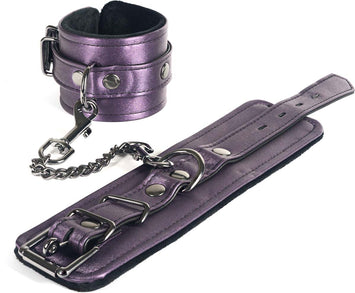 Galaxy Legend Wrist Restraints Faux Leather Purple Default Title