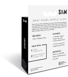 S&m Brat Pearl Nipple Clips