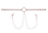 Peaches N Creame Collar W/ Nipple Clamps